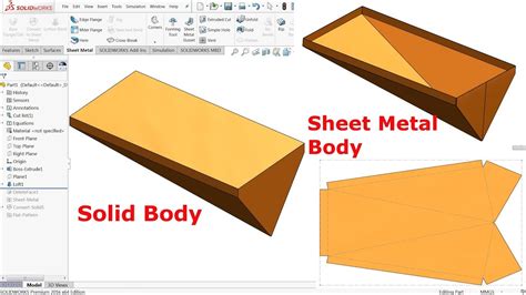 convert sheet metal to solid body fusion 360|convert solid to sheet metal.